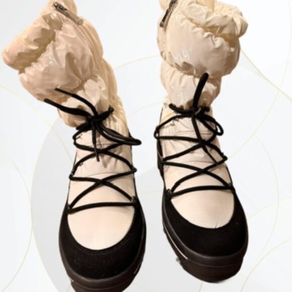 NWOT Pajar Taya High Winter Boots White/Black - Picture 3 of 9